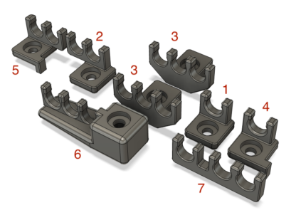 STL File Download for Spark Plug Wire Clamps for Ford Taurus SHO V6 (3.0L/3.2L) - Image 2