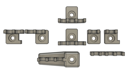 STL File Download for Spark Plug Wire Clamps for Ford Taurus SHO V6 (3.0L/3.2L)